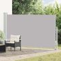 Ištraukiama šoninė kiemo pertvara, pilkos spalvos, 180x300cm
