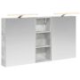 Vonios spintos komplektas su lentyna 3 pcs 130 x 14,5 x 70 cm