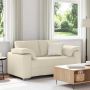 Sofa Smėlio 160 x 80 x 82 cm Lino mišinio audinys