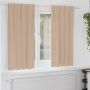 Užuolaidos su žiedais, blokuojančios šviesą 2 pcs Taupe