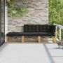 Sekcija sofa vienetai su pagalve Balta 241,5 x 83 x 73 cm