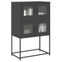 Highboard Black 68x39x107 cm Plienas