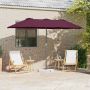 Sodo skėtis Bordo raudona 370 x 197 x 239 cm