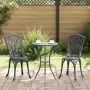 Sodo Kėdė 2 pcs Juoda 39 x 40 x 87cm Aliuminis