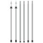 Teleskopiniai brezento strypai, 2vnt., 102-260cm, aliuminis