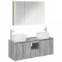 Vonios spintos komplektas 4 pcs Pilka Sonoma