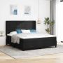 Kiemas lova su čiužiniu Juoda 180 x 200 cm audinys