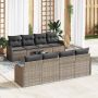 Sodo Sofų Rinkinys Pilka 55 x 55 x 37 cm poliratanas