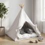 Gyvūnų teepee su pagalve Balta 60 x 60 x 70 cm Poliesteris