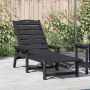 Saulės gultas Juoda 195,5 x 53 x 98,5 cm HDPE