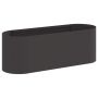 Pakelta sodo lova Juoda 120 x 40 x 40 cm Plienas
