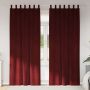 Užtemdymo užuolaidos 2 pcs Vyno raudona 140 x 245 cm Aksomas