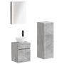 Vonios baldų rinkinys 4 pcs Betono pilka