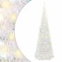Išskleidžiama dirbtinė Kalėdų eglutė, balta, 180cm, 150 LED