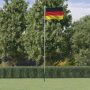 Vokietijos vėliava su stiebu, aliuminis, 6,08m