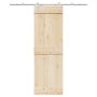 Stumdomų durų įrangos rinkinys, sidabr., 183cm, nerūd. plien.