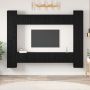 TV spintelių komplektas 10 pcs Juodas ąžuolas 30,5 x 30 x 90 cm