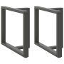 Valgomojo stalo kojos, 2 vnt., antracito spalvos, 90x35x(72-73) cm, plienas