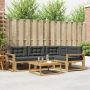 Lauko sofos komplektas 5 pcs Balta ir antracito 79 x 79 x 37 cm