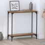 Konsolinis stalas su lentyna Sena mediena 75 x 30.5 x 75 cm