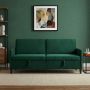 Sofa su saugojimo vieta Tamsiai žalia 192 x 78 x 87 cm