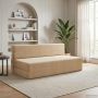 Sulankstomas Sofas-Lova Šviesiai žalia pilka 203 x 152 x 15 cm