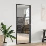 Stiklinės durys „Fretwork“ Juoda 76 x 3.5 x 201.5 cm Aliuminis