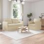 Sofa 2 pcs Kreminė 196 x 82 x 85 cm audinys
