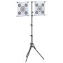 Taikinio stovas Juoda ir Balta 82,5 x 51 x 150 cm metalas