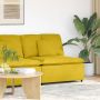 Modulinė sofa su pagalvėlėmis, geltona, 100 cm