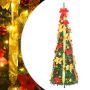 Išskleidžiama dirbtinė Kalėdų eglutė, žalia, 150cm, 100 LED