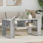 Kavos staliukas Betono pilka 92 x 49,5 x 45 cm Apdirbta mediena