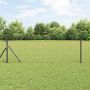 Tvora su stulpais Pilka 0,4 x 50 m Plienas ir PVC