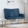 Dviejų vietų sofa Mėlyna 115 x 61 x 87 cm audinys