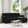 Sofa Juoda 215 x 138 x 80 cm audinys