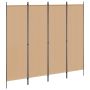 4-skydelis kambario skirstytuvas Smėlio 200 x 180 cm Audinys