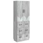 Spintelė 2 pcs Pilka Sonoma 66 x 34,5 x 87 cm Apdirbta mediena