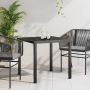 Sodo stalas Juoda 80 x 80 x 73 cm metalas