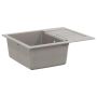 Kriauklė Pilka 620 x 500 mm 80% Kvarcas ir 20% Derva