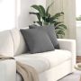 Sofa Pagalvės 2 pcs Tamsiai pilka 45 x 45 cm audinys