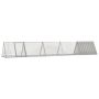 Triušių narvas, pilkas, 504,5x80,5x71cm, galvanizuotas plienas