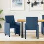 Valgomojo Kėdės su Ratukais 2 pcs Mėlyna 57 x 66 x 94 cm