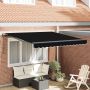 Ištraukiama markizė Juoda 350 x 250 cm Poliesteris ir plienas