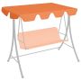Pakaitinis skliautas sodo sūpynėms, oranžinis, 150/130x105/70cm