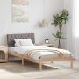 Lovos rėmas Ruda ir taupe 90 x 190 cm Pušies masyvas
