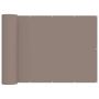 Balkono privatumo ekranas 1,5 x 25 m Audinys su PU danga Taupe