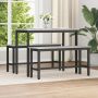 Valgomojo suolas 2 pcs Pilkas Sonoma 100 x 32,5 x 48,5 cm
