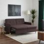 Ištraukiama sofa-lova Tamsiai rudas Audinys