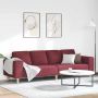 Svetainės sofa Vyno raudona 250 x 77 x 76 cm Poliesteris