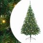 Dirbtinis prieššventinis eglutė su šviesomis Žalia 240 cm PVC